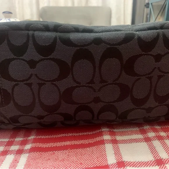 Coach Black Monogram Shoulder Bag - Picture 5 of 9